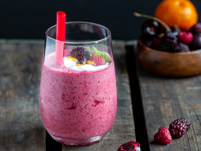 Very Berry Cherry Smoothie Recipe