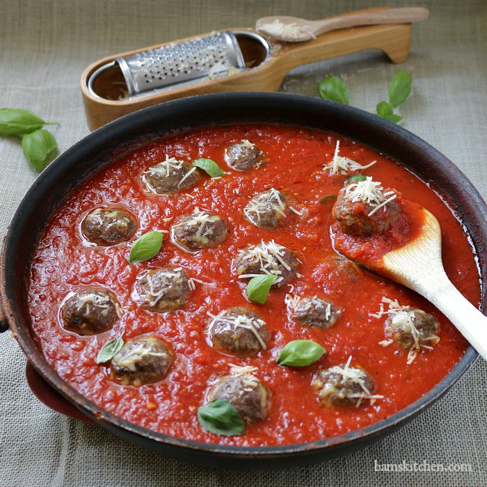 Spaghetti and Meatballs with Grandmas's Sauce / https://www.hwcmagazine.com