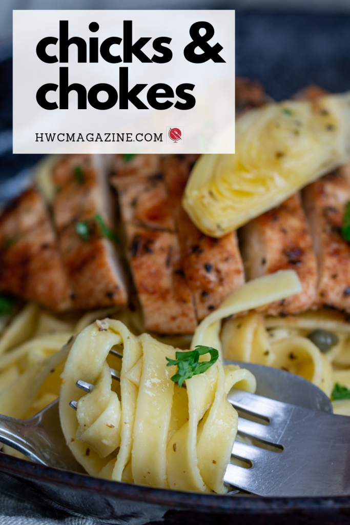 Lemon Artichoke Chicken Pasta / https://www.hwcmagazine.com