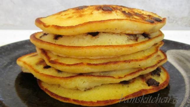 Chocolate chip pancakes