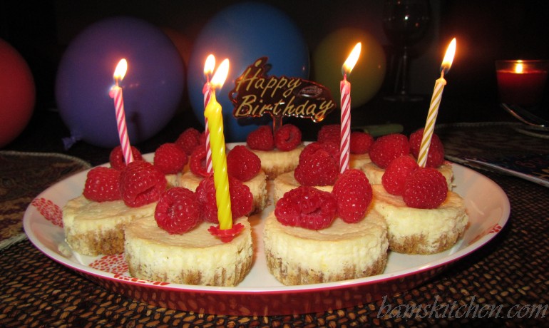 Happy Birthday Mini Cheesecakes