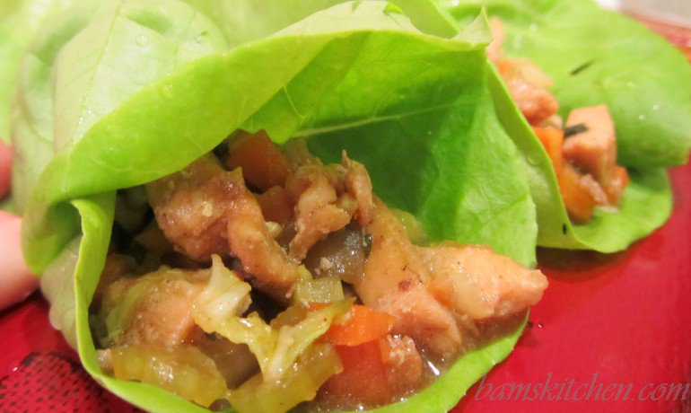 Chicken lettuce wraps