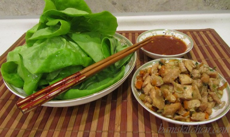 Chicken lettuce wraps