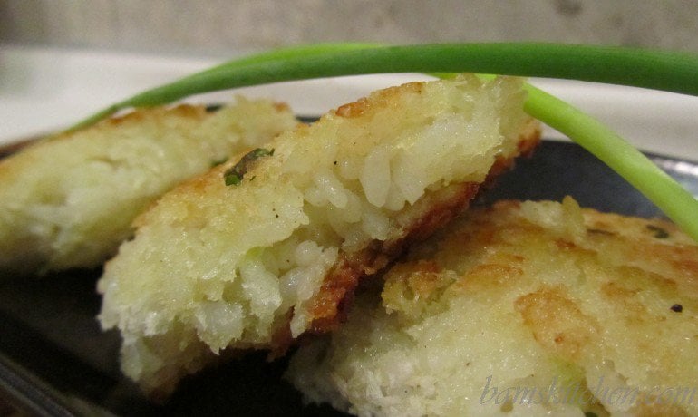 Japanese Crispy Rice Onigiri