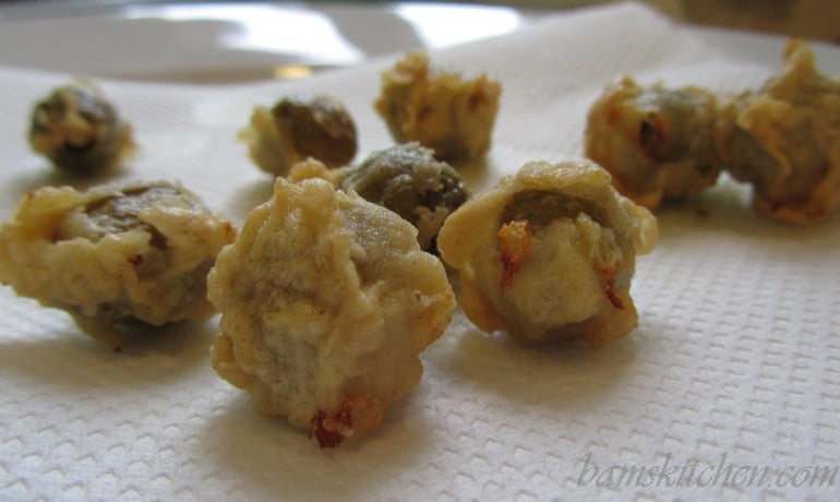 Fried Stuffed Olives