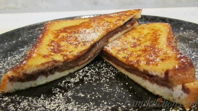 Nutella Stuffed French Toast