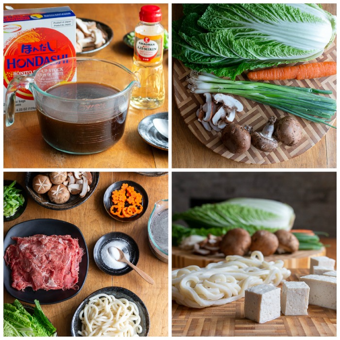 Making broth and ingredients all laid out on the table. 