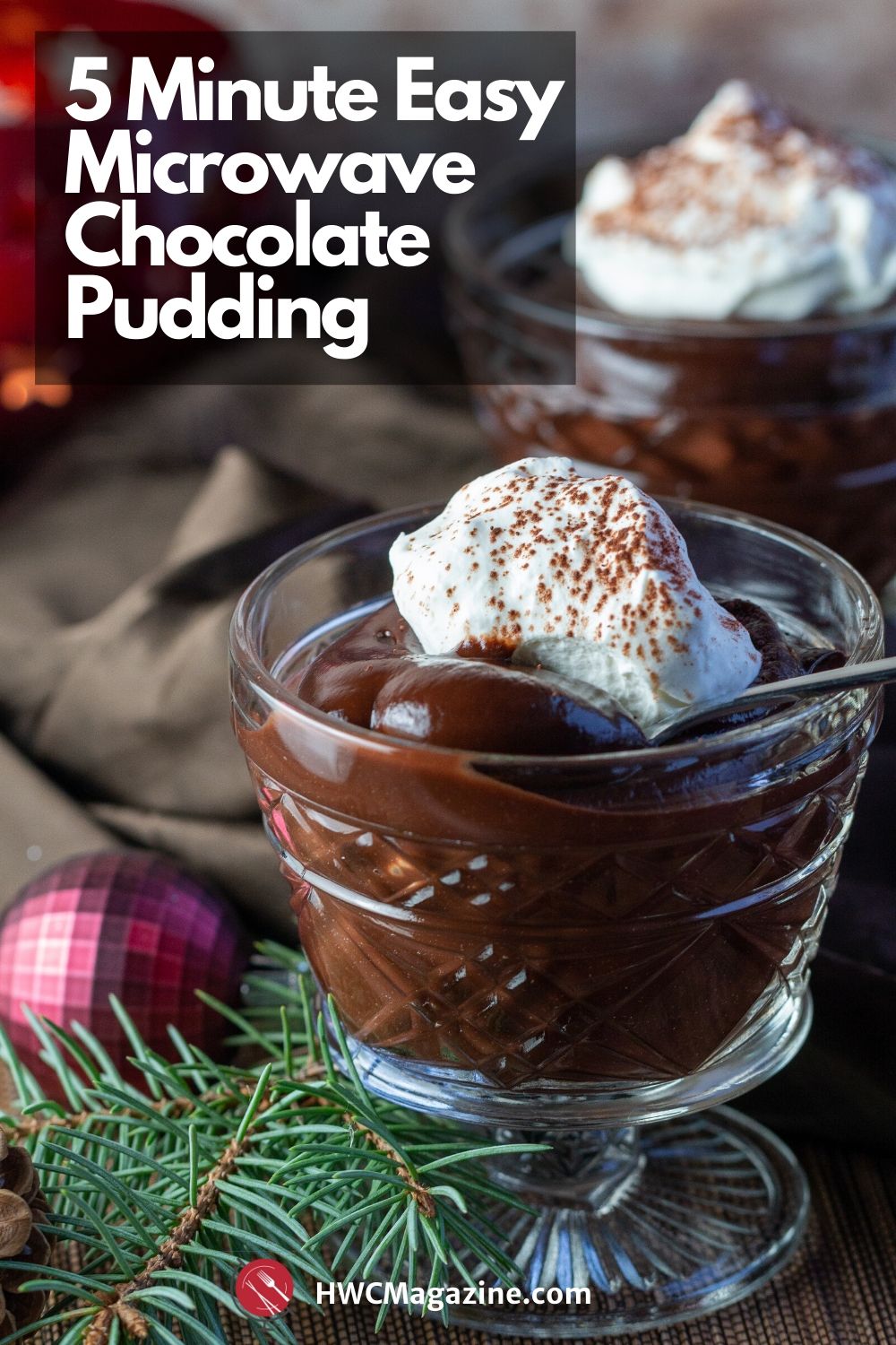 Easy Microwave Chocolate Pudding / https://www.hwcmagazine.com
