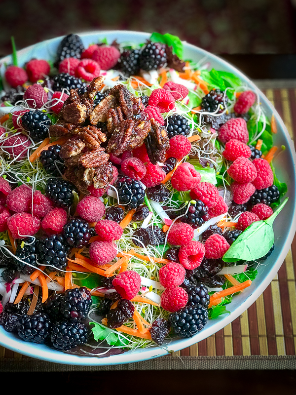 Long photo Dried Cranberry Sugar Glazed Pecan Holiday Salad