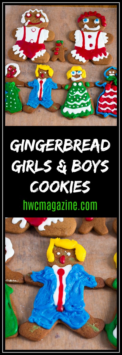 Gingerbread Girls and Boys Cookies / https://www.hwcmagazine.com