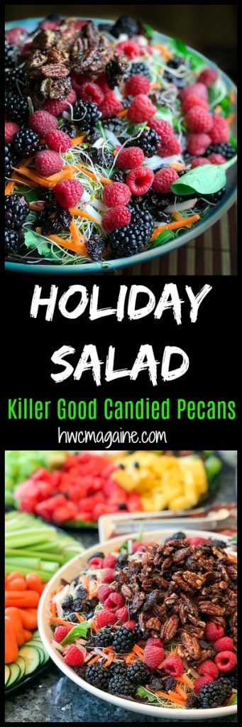 Dried Cranberry Sugar Glazed Pecan Holiday Salad