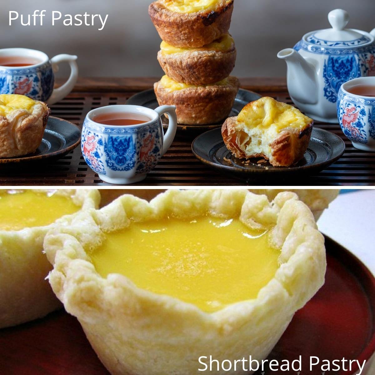 Shortbread vs puff pastry