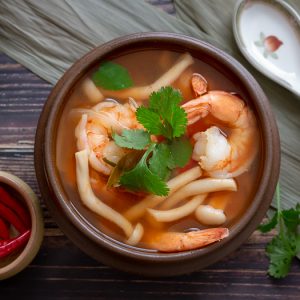 Thai Hot and Sour Prawn Soup / https://www.hwcmagazine.com