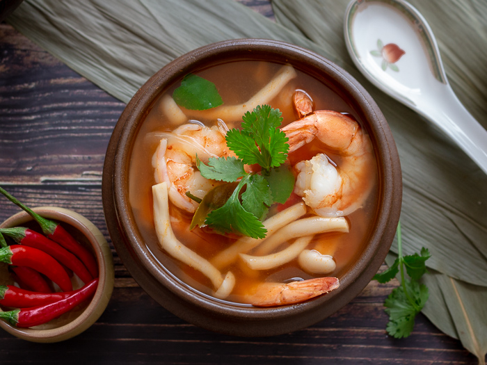 Thai Hot and Sour Prawn Soup / https://www.hwcmagazine.com