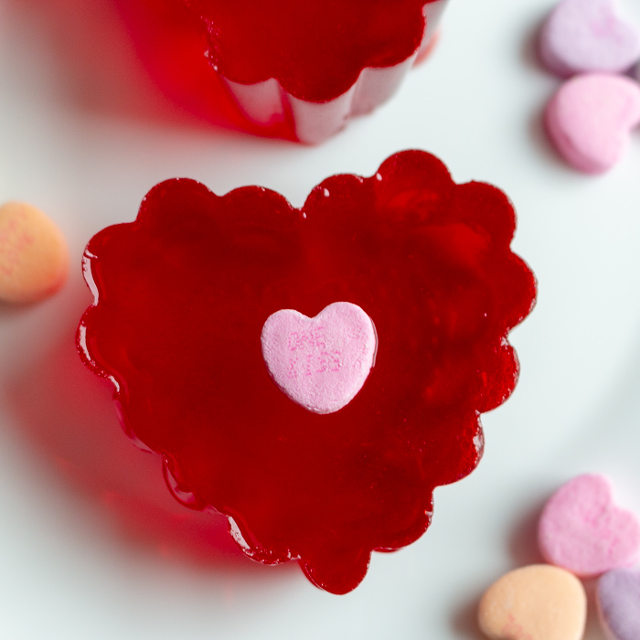 Valentine's Dessert Idea: Heart Cake Gems - Yummy Gummy Molds