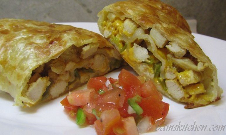 The texan style egg roll