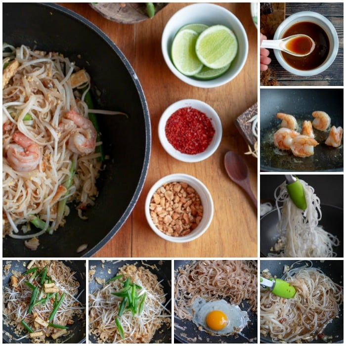 Step by steps how to make Pad Thai from scratch.