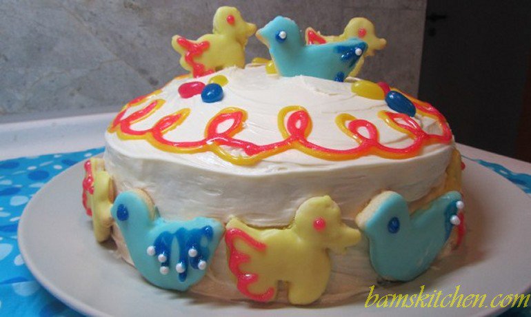 Happy Spring Cake Cookie Delight