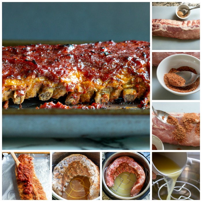 Step by Step photos how to cook baby back ribs in the pressure cooker.