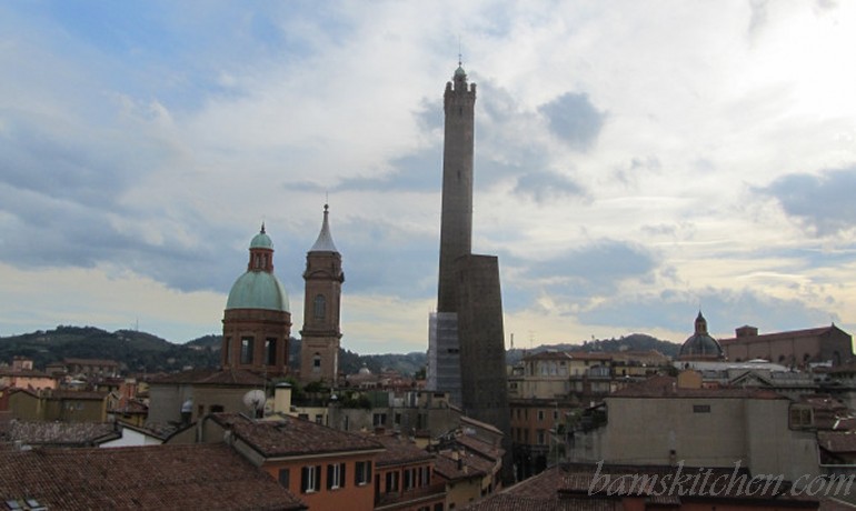 Downtown Bologna, Italy.