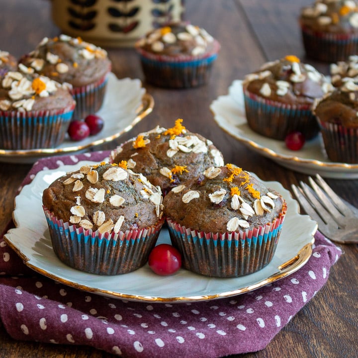 Ready for a little tea party with healthy muffins and tea. 