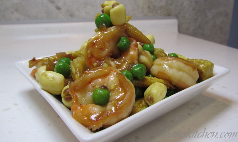 Lucky Shrimp and Lotus Seeds