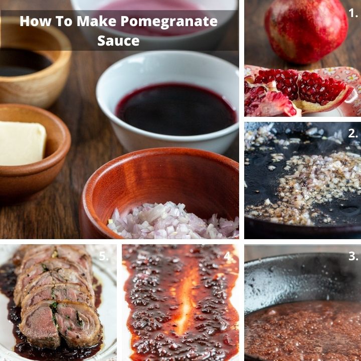 Step by Step how to make pomegranate sauce.