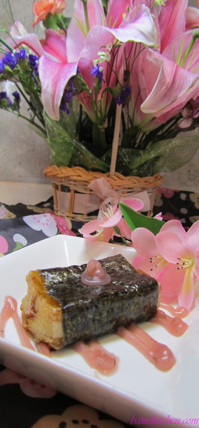 Norimaki Mochi with Sweet Sakura Glaze Healthy World Cuisine