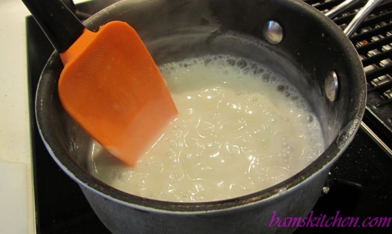 Sakura Grenadine Granita with Coconut Cream