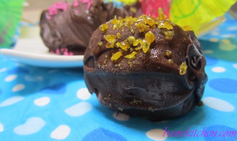 Chocolate Frozen Yogurt Bites