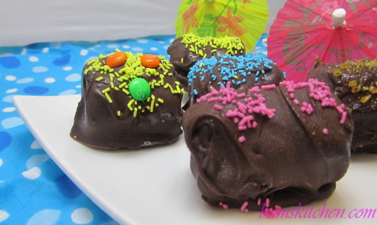 Chocolate Frozen Yogurt Bites