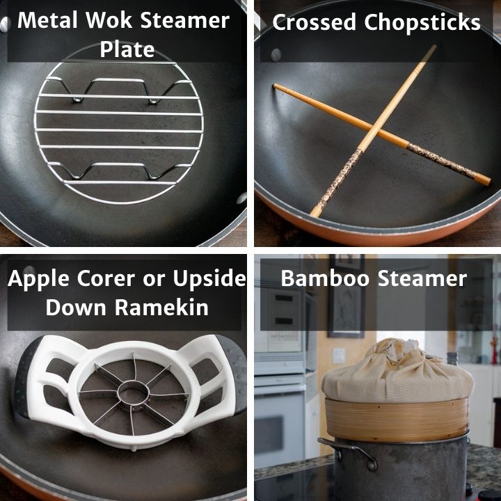 4 different options for steaming a fish without a steamer. 