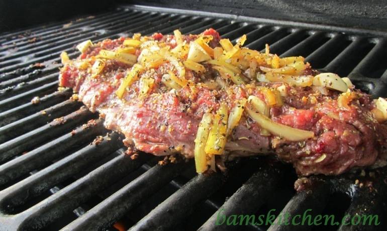 Caramelised Red Pepper Pesto Steak