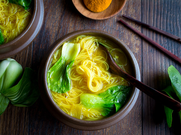 Golden Spiced Noodle Soup / https://www.hwcmagazine.com