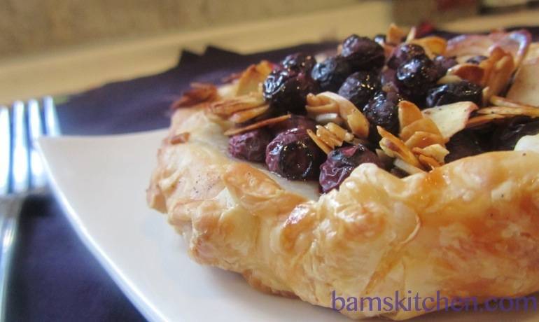 Blueberry Buckle Almond Tart