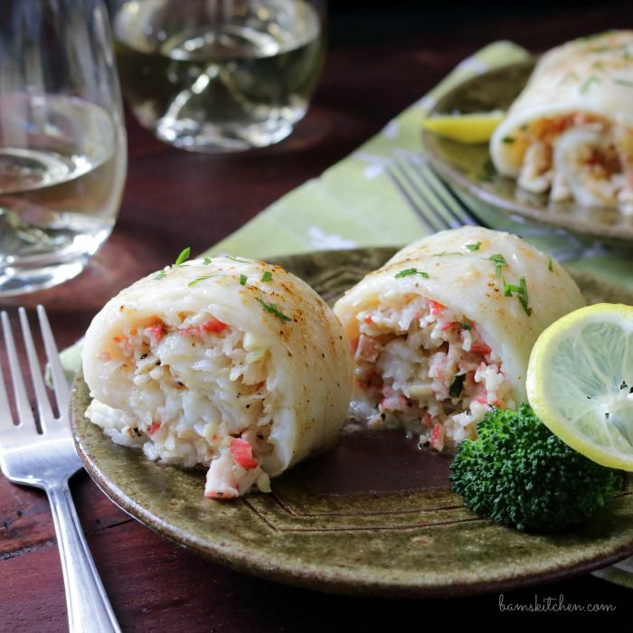 Crab Stuffed whitefish- flounder