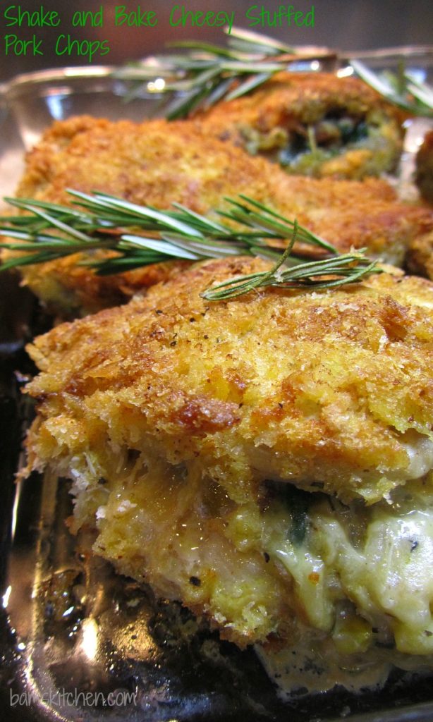 Shake and Bake Cheesy Stuffed Pork Chops / https://www.hwcmagazine.com