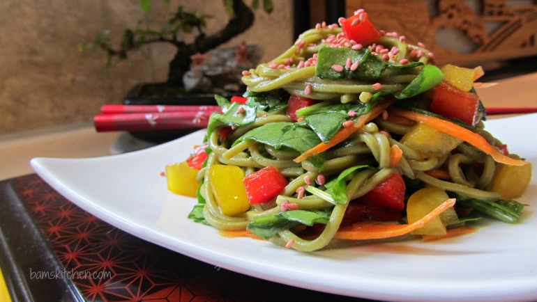 Matcha Soba Salad and Baked Norimaki_IMG_8283