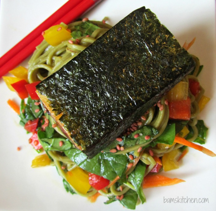 Matcha Soba Salad and Baked Norimaki_IMG_8293