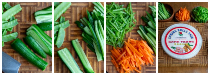 Step by step how to Julienne vegetables.