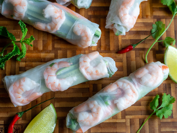 Summer Rolls with Chili-Lime Dipping Sauce / https://www.hwcmagazine.com