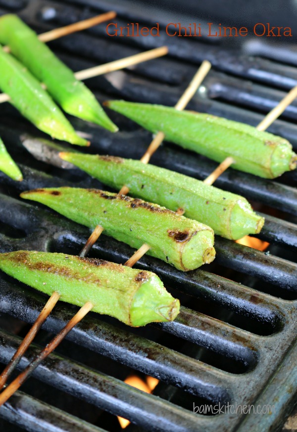 Grilled Chili Lime Okra / https://www.hwcmagazine.com