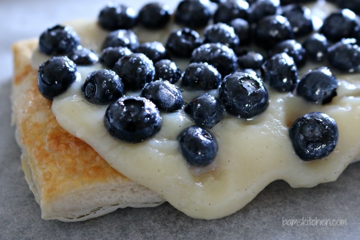 Easy Blueberry Puff Pastry Tarts - Belly Full