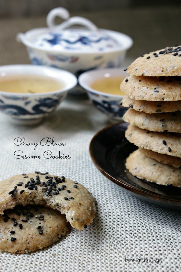 Chewy Black Sesame Cookies_Healthy World Cuisine