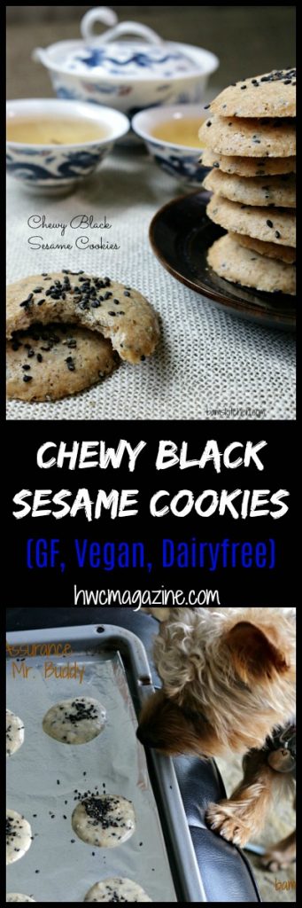 Chewy Black Sesame Cookies / https://www.hwcmagazine.com