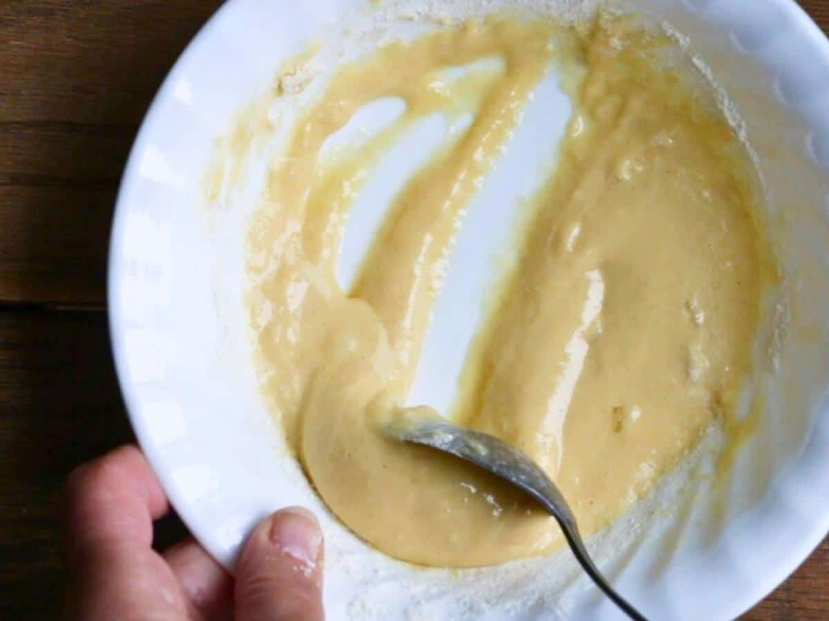 Petite dumplings showing line