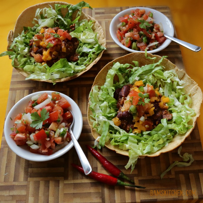 Taco Chili Salad Bowls-Healthy World Cuisine
