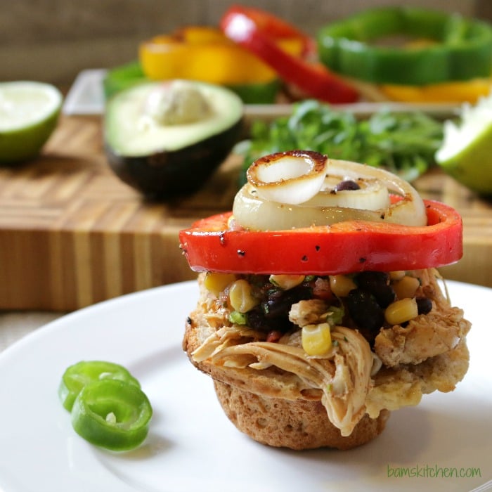 Chicken Fajitas Sliders-Healthy World Cuisine