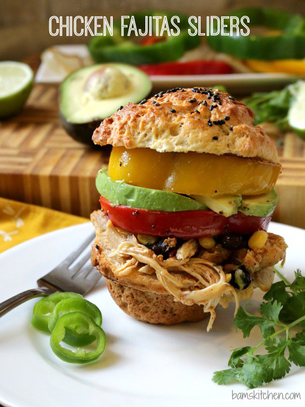 Chicken Fajitas Sliders-Healthy World Cuisine