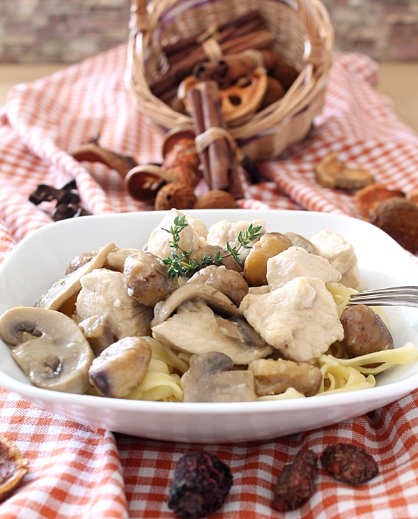 Chicken Breasts with Chestnuts and Mushrooms / https://www.hwcmagazine.com